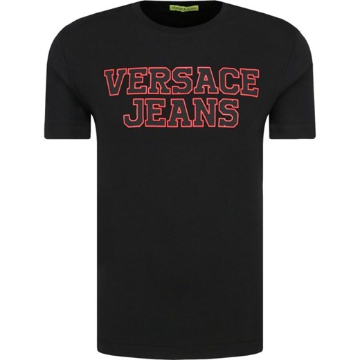 T-shirt męski Versace Jeans młodzieżowy z krótkim rękawem 