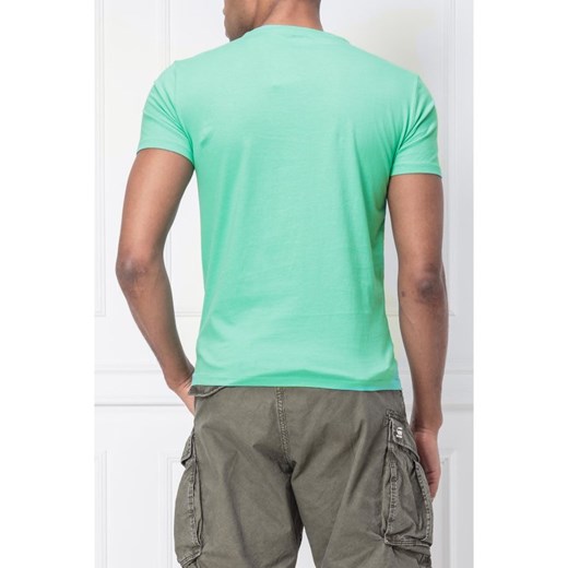 T-shirt męski Polo Ralph Lauren zielony z krótkimi rękawami 