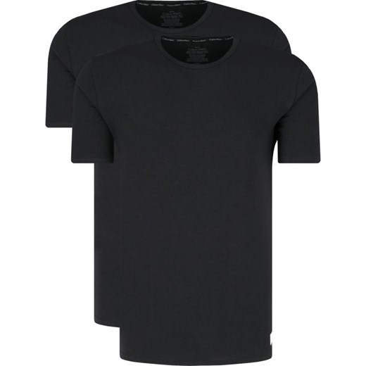 T-shirt męski Calvin Klein Underwear z krótkimi rękawami czarny gładki 