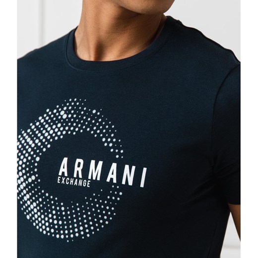T-shirt męski Armani z napisami w stylu młodzieżowym 