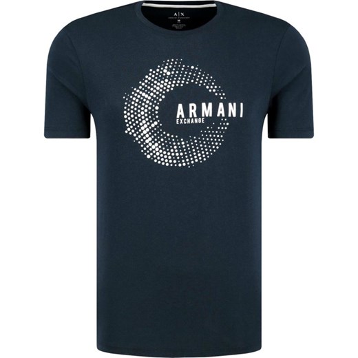 T-shirt męski Armani z napisami z krótkim rękawem 