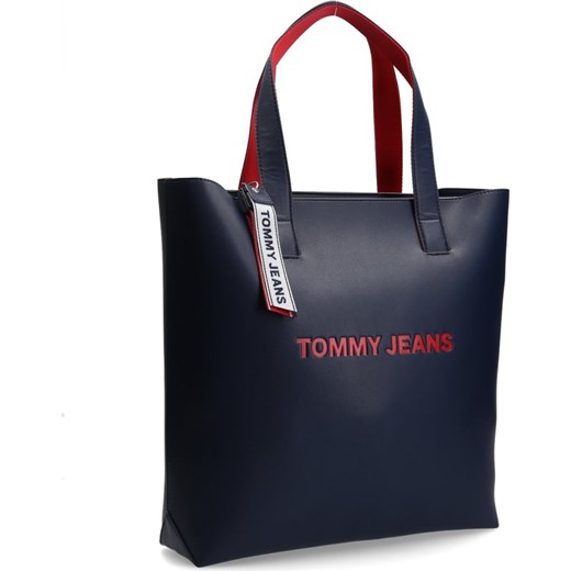 Shopper bag Tommy Jeans z breloczkiem duża 