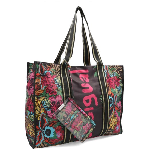 Shopper bag Desigual duża na ramię w stylu młodzieżowym 