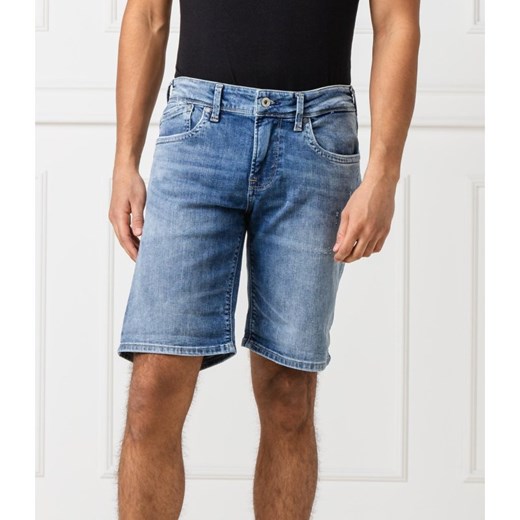 Spodenki męskie Pepe Jeans casual na wiosnę bez wzorów 