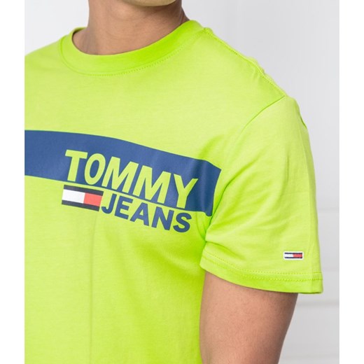 Tommy Jeans t-shirt męski wiosenny zielony 