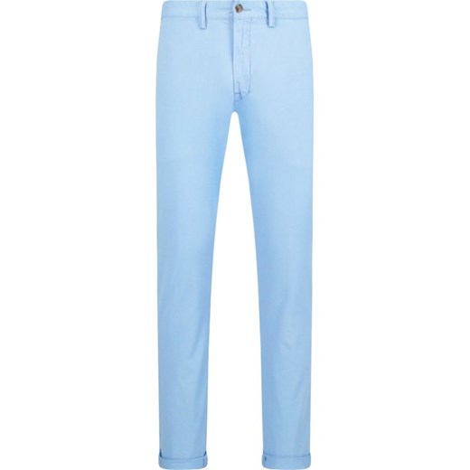 Niebieskie spodnie męskie Polo Ralph Lauren gładkie 