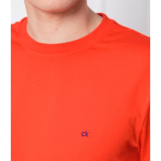T-shirt męski Calvin Klein z krótkimi rękawami czerwony casual 