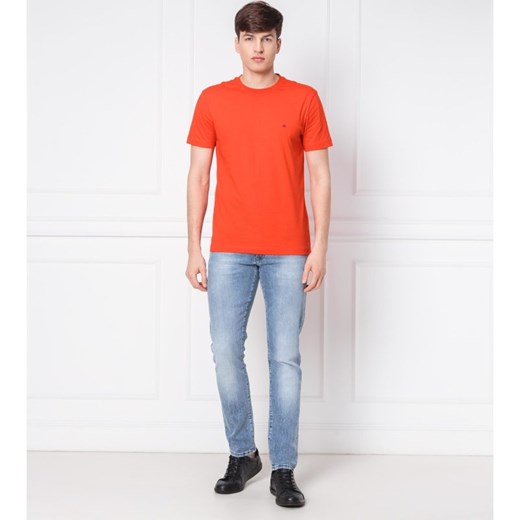 T-shirt męski Calvin Klein czerwony casual 