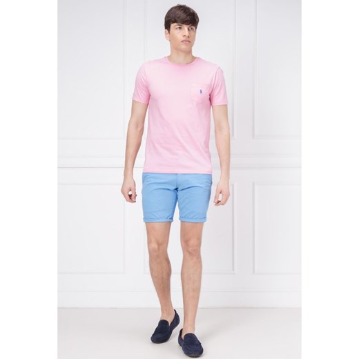 T-shirt męski Polo Ralph Lauren różowy gładki 