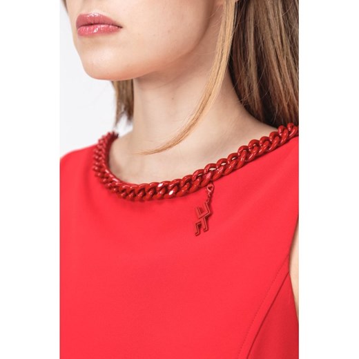 Sukienka Elisabetta Franchi czerwona prosta bez rękawów mini 