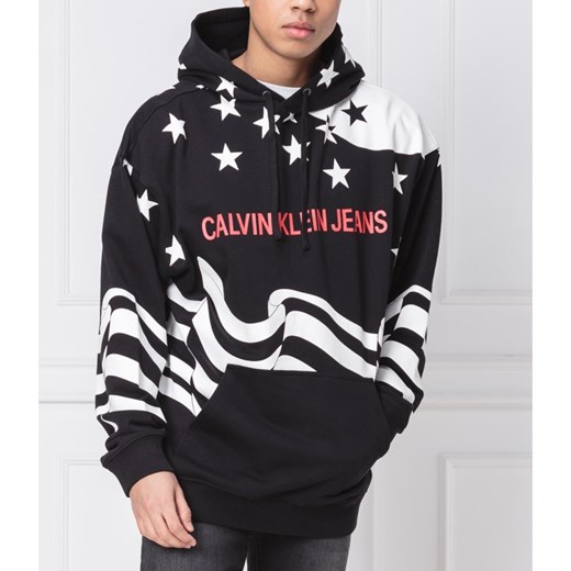 Bluza męska Calvin Klein w abstrakcyjnym wzorze 