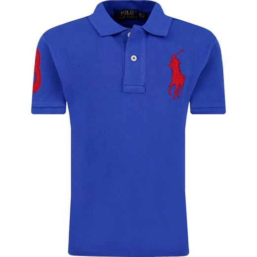 T-shirt chłopięce niebieski Polo Ralph Lauren z krótkim rękawem 