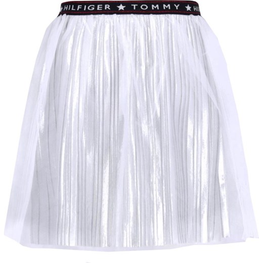 Spódnica dziewczęca Tommy Hilfiger srebrna 