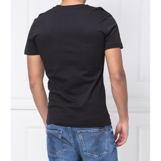 Calvin Klein t-shirt męski z napisem z krótkim rękawem 