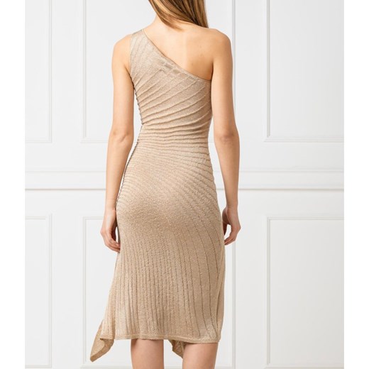 Sukienka Just Cavalli bez wzorów z asymetrycznym dekoltem asymetryczna bez rękawów na urodziny 