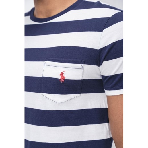 Wielokolorowy t-shirt męski Polo Ralph Lauren z krótkim rękawem 