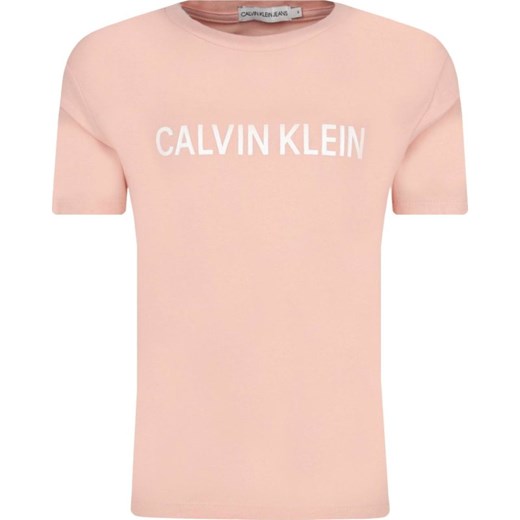Bluzka dziewczęca Calvin Klein z krótkim rękawem letnia 