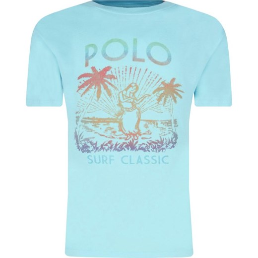 Polo Ralph Lauren t-shirt chłopięce niebieski z krótkimi rękawami 