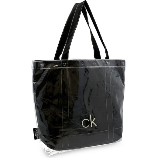 Shopper bag Calvin Klein elegancka mieszcząca a6 na ramię 
