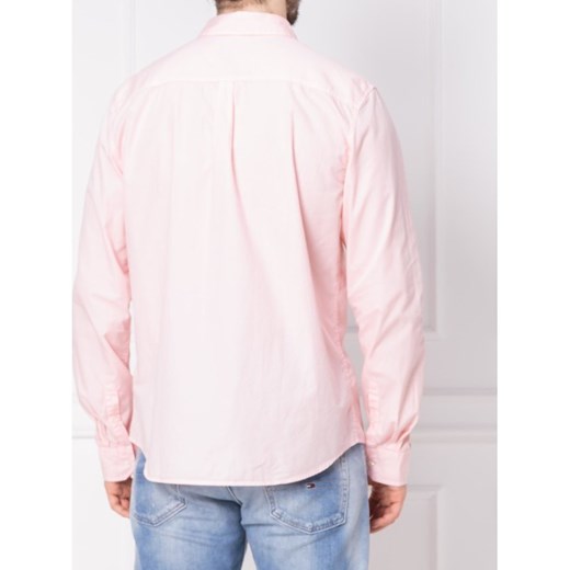 Koszula męska Calvin Klein różowa z klasycznym kołnierzykiem 