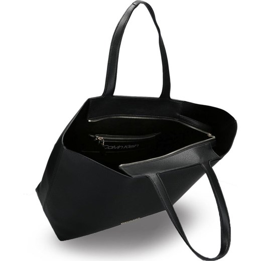 Shopper bag Calvin Klein bez dodatków na ramię duża elegancka matowa 