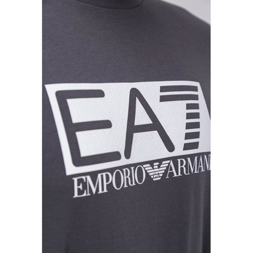T-shirt męski granatowy Emporio Armani z krótkim rękawem 