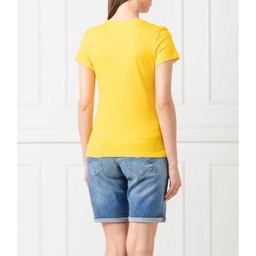Bluzka damska Calvin Klein z krótkim rękawem z napisem 
