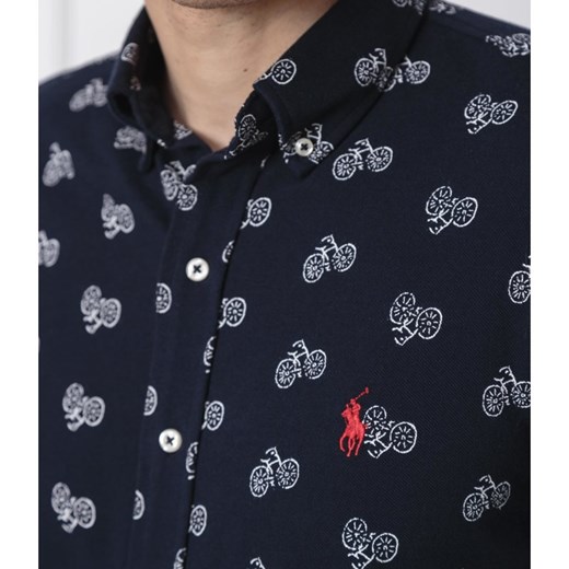 Koszula męska Polo Ralph Lauren w abstrakcyjnym wzorze z kołnierzykiem button down 