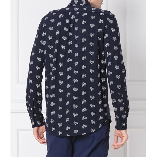 Koszula męska Polo Ralph Lauren z kołnierzykiem button down w abstrakcyjnym wzorze z długim rękawem 