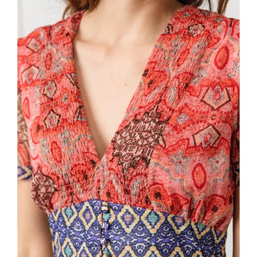 Sukienka Desigual na wiosnę z krótkim rękawem casual
