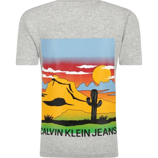 T-shirt chłopięce Calvin Klein szary 