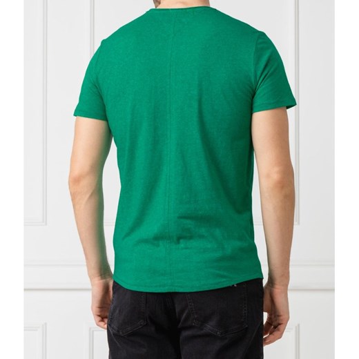 Zielony t-shirt męski Tommy Jeans z krótkim rękawem 