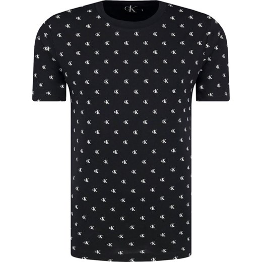 T-shirt męski Calvin Klein na jesień czarny 