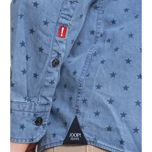 Koszula męska Joop! Jeans z kołnierzykiem button down w abstrakcyjnym wzorze z długim rękawem 