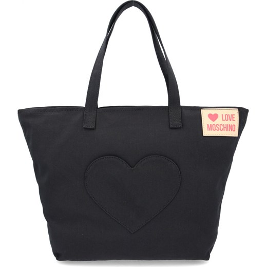 Shopper bag czarna Love Moschino na ramię 