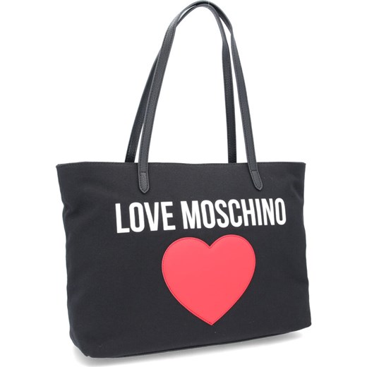 Love Moschino shopper bag mieszcząca a7 bez dodatków młodzieżowa 