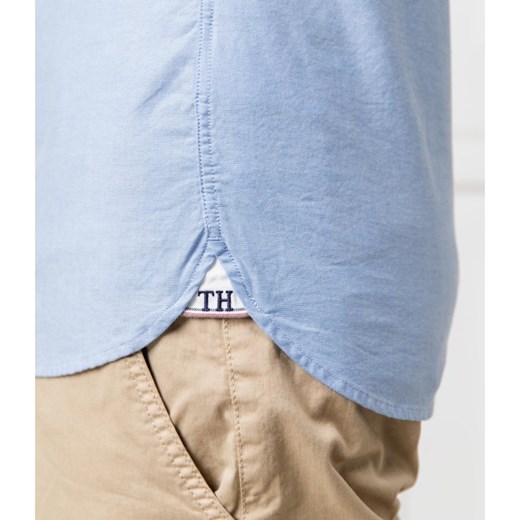 Tommy Hilfiger koszula męska niebieska z kołnierzykiem button down 