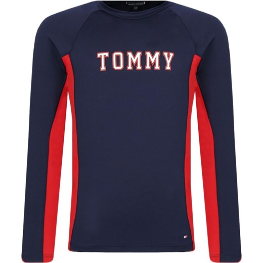 T-shirt chłopięce niebieski Tommy Hilfiger z długim rękawem 