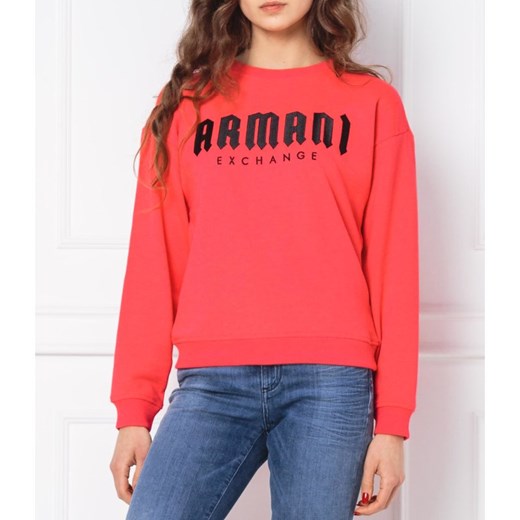 Różowa bluza damska Armani Exchange 