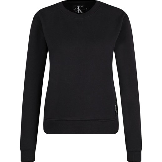 Bluza damska czarna Calvin Klein krótka 