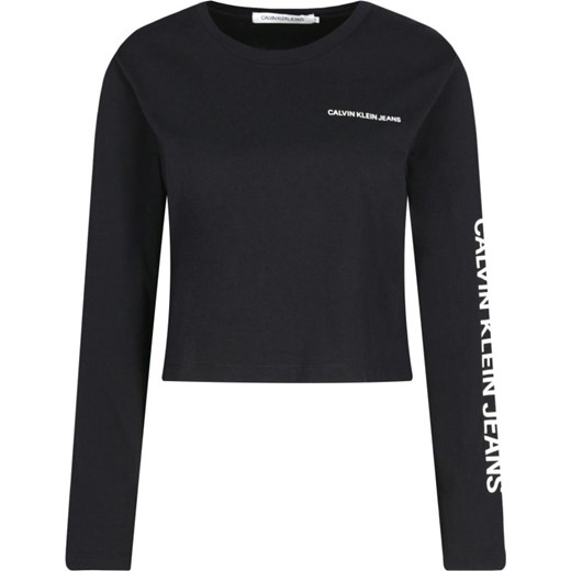 Bluzka damska Calvin Klein czarna z napisem 
