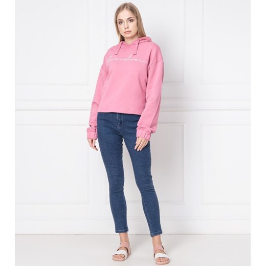 Bluza damska NA-KD różowa krótka 