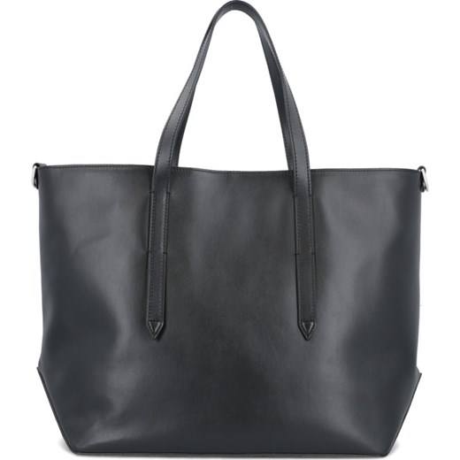 Shopper bag Dsquared2 skórzana czarna duża 