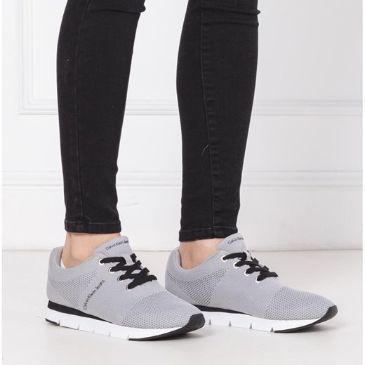 Buty sportowe damskie Calvin Klein do fitnessu płaskie bez wzorów 