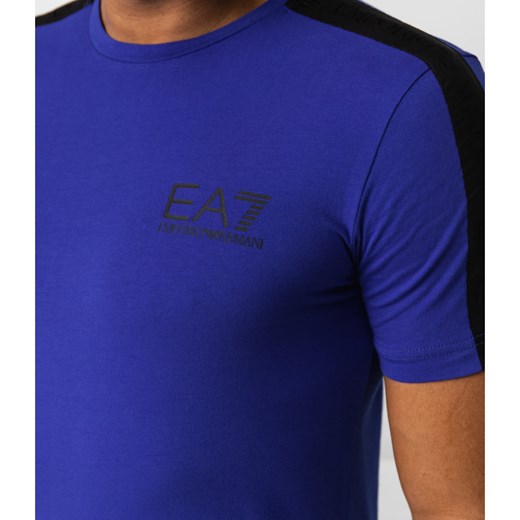 T-shirt męski Ea7 na jesień casualowy z krótkim rękawem 