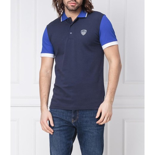 Emporio Armani t-shirt męski z krótkim rękawem niebieski 