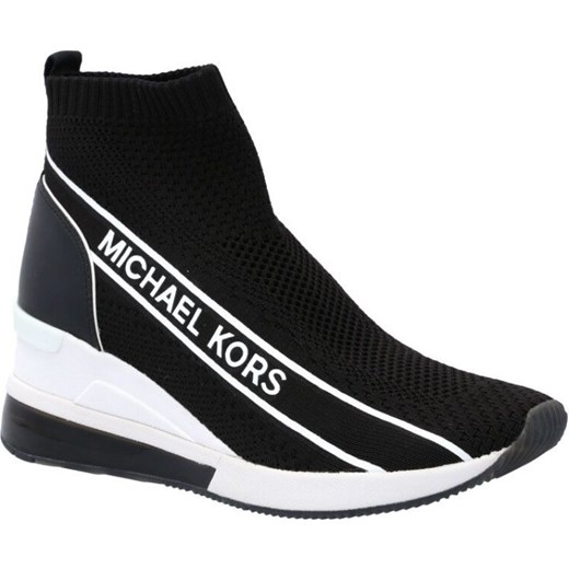 Sneakersy damskie Michael Kors na koturnie młodzieżowe bez zapięcia 