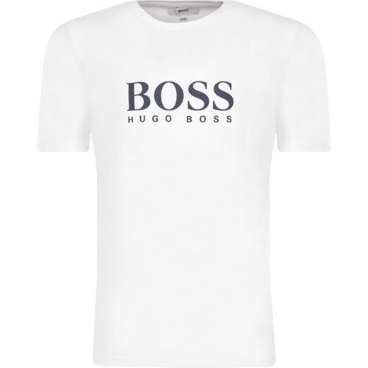 T-shirt chłopięce biały Boss 
