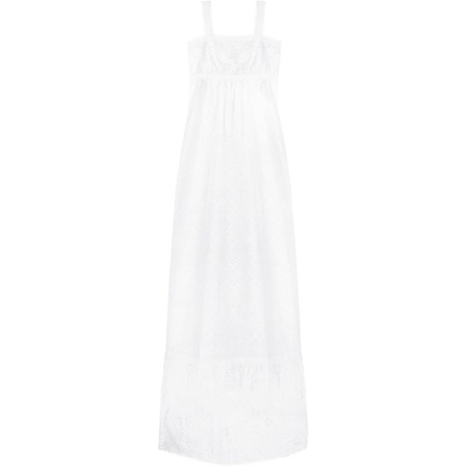 Sukienka Mytwin Twinset biała bez wzorów z dekoltem karo oversize'owa 