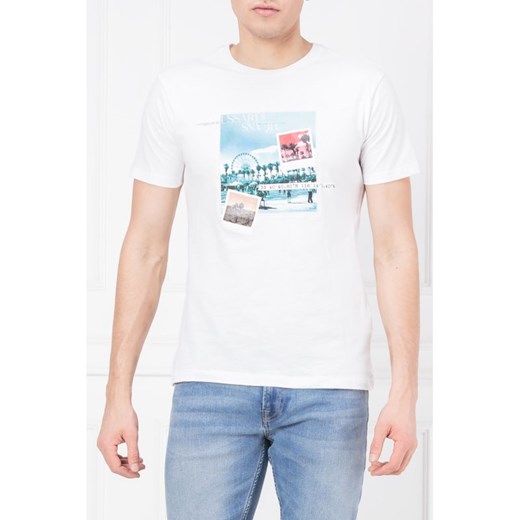 T-shirt męski Trussardi Jeans młodzieżowy z krótkimi rękawami 